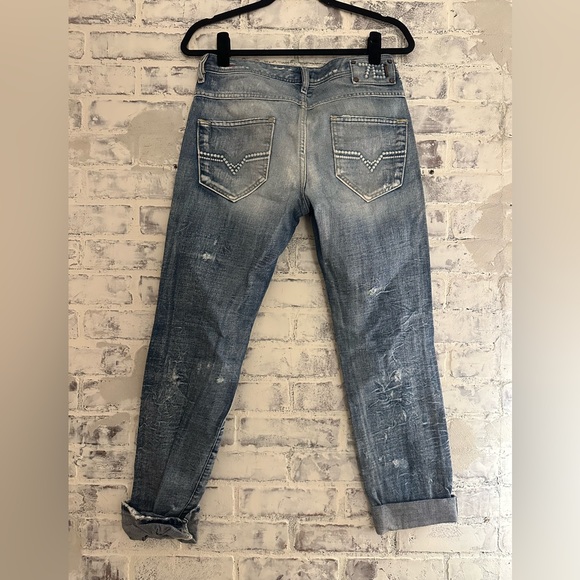 Diesel | Y2K Floyd Distressed Low Rise Baggy Boyfriend Jean - Picture 4 of 6